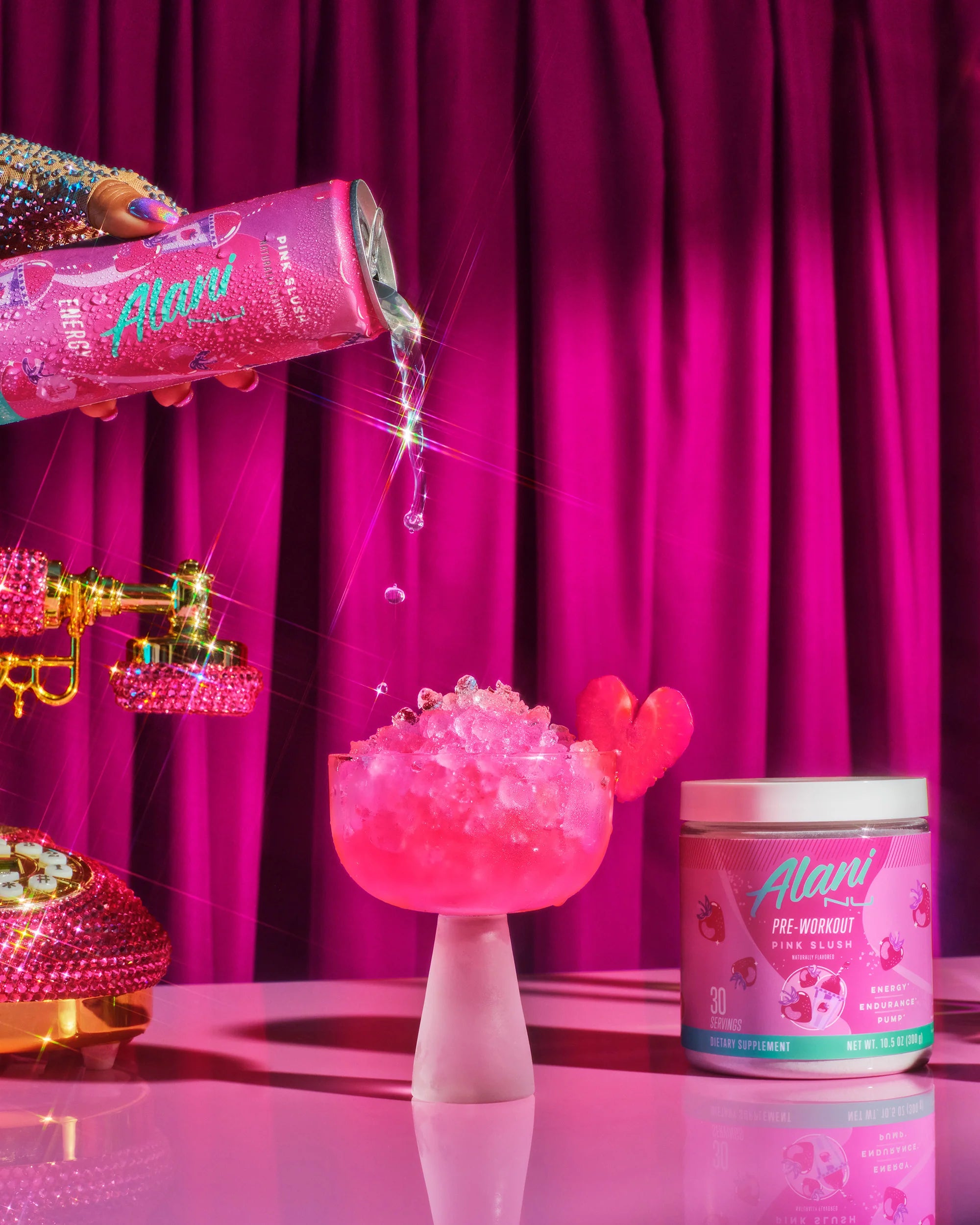 Alani Nu Featured Energy Drink & Pre-Workout - Pink Slush - Image 3