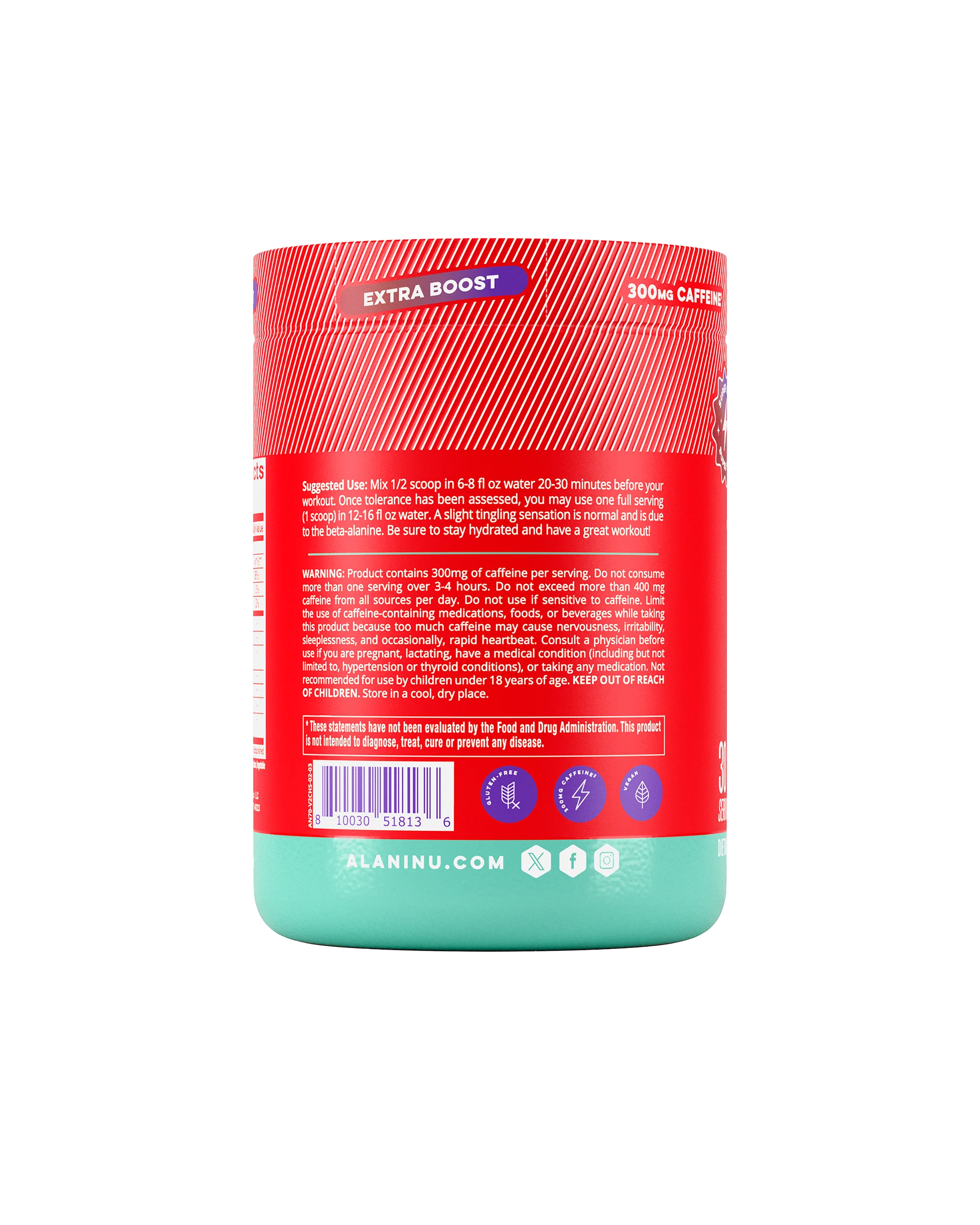 Alani Nu Featured Pre-Workout+ - Cherry Slush - Image 4