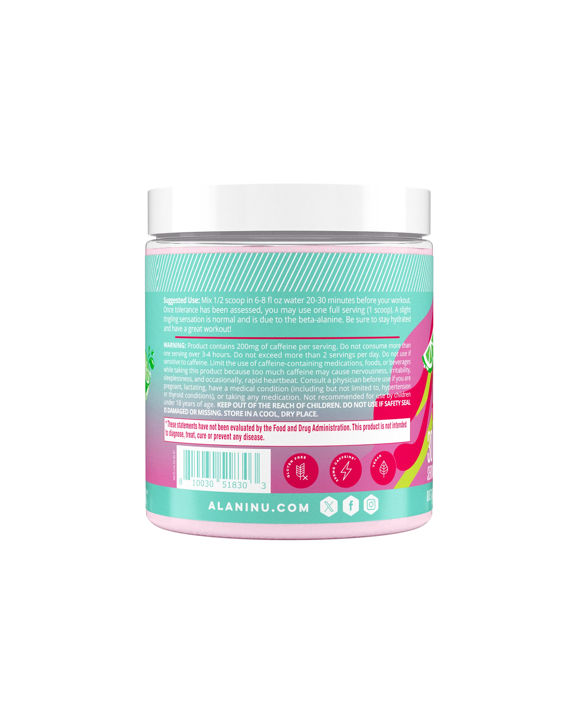 Alani Nu Featured Pre-Workout - Cherry Twist - Image 4
