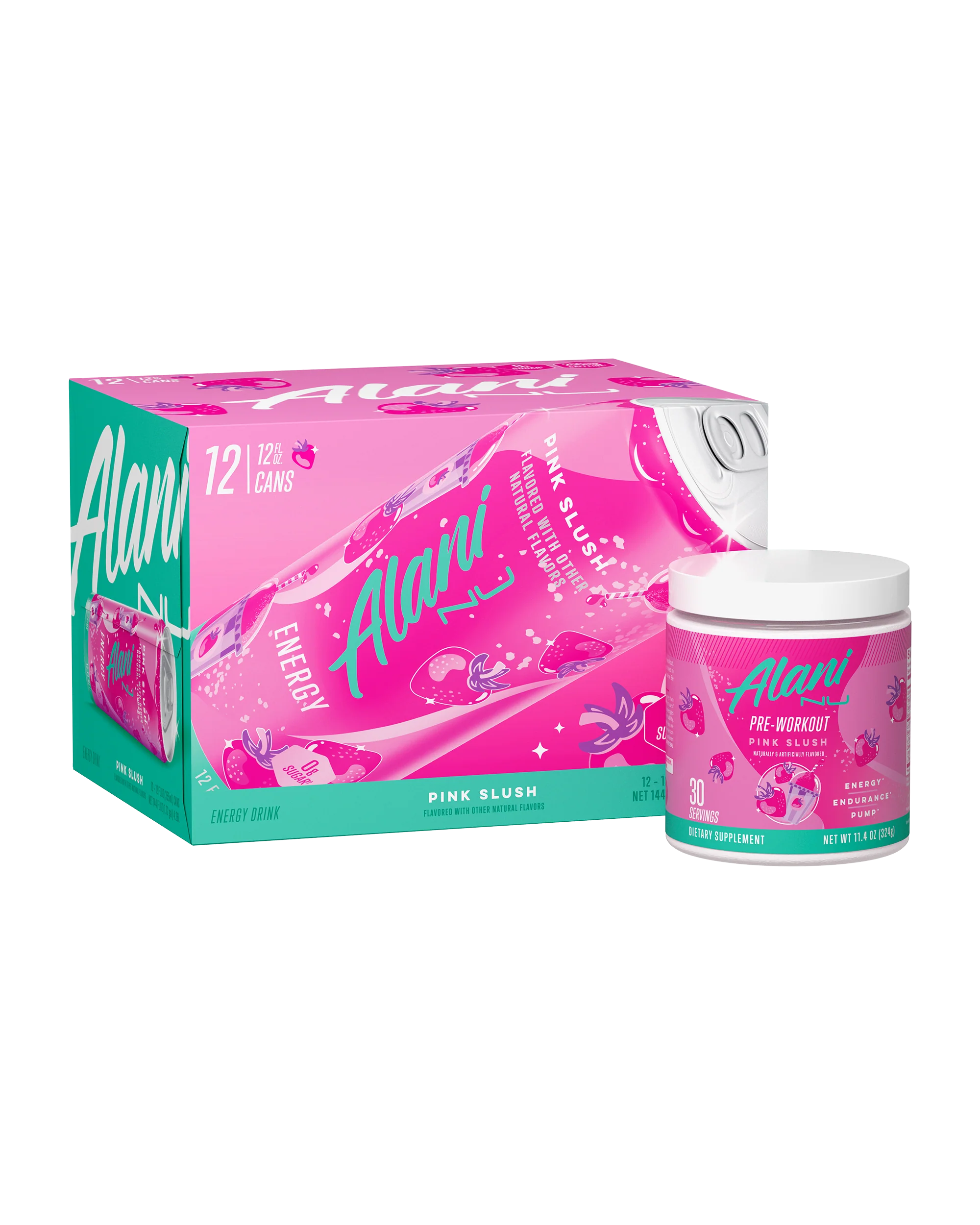 Alani Nu Featured Energy Drink & Pre-Workout - Pink Slush