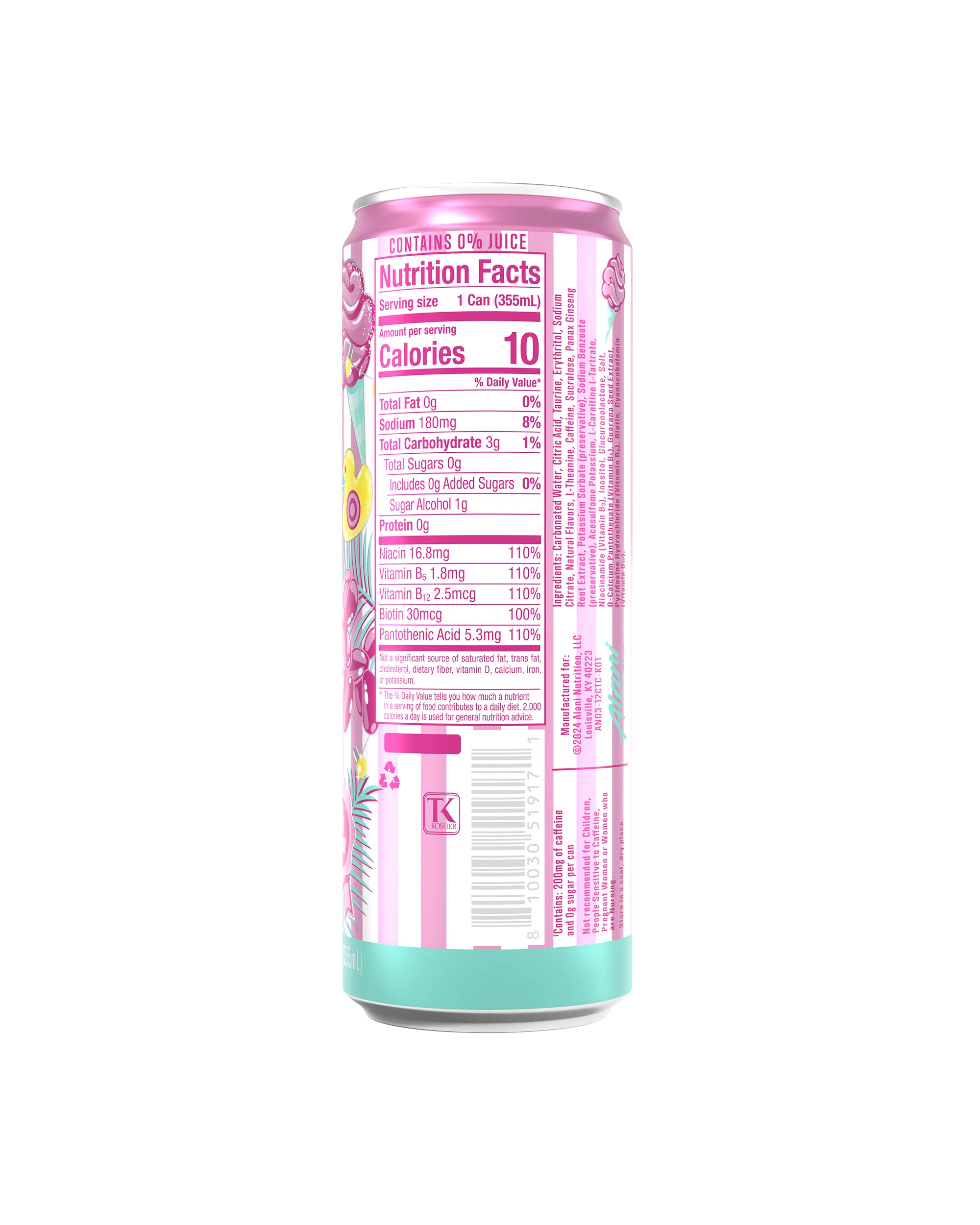 Alani Nu Featured Energy Drink - Cotton Candy - Image 6