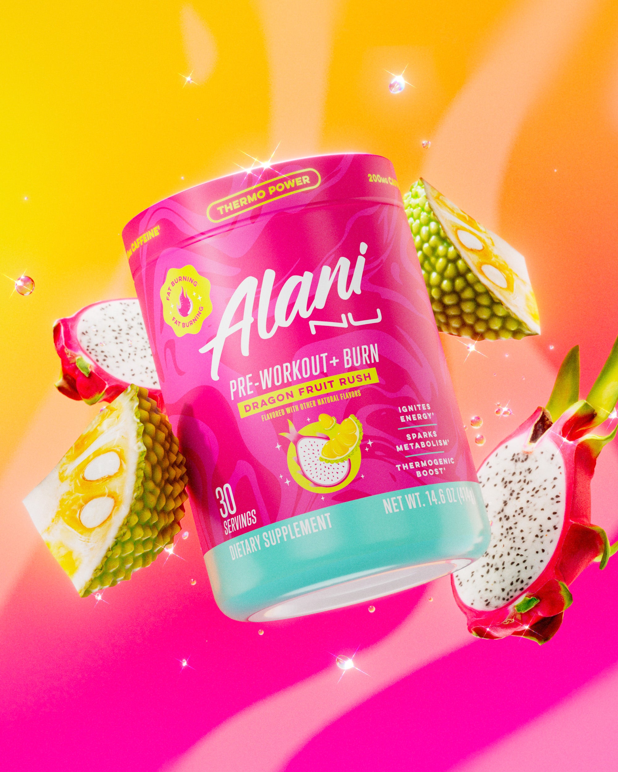 Alani Nu Featured pre-workout+ burn - dragon fruit rush - Image 4