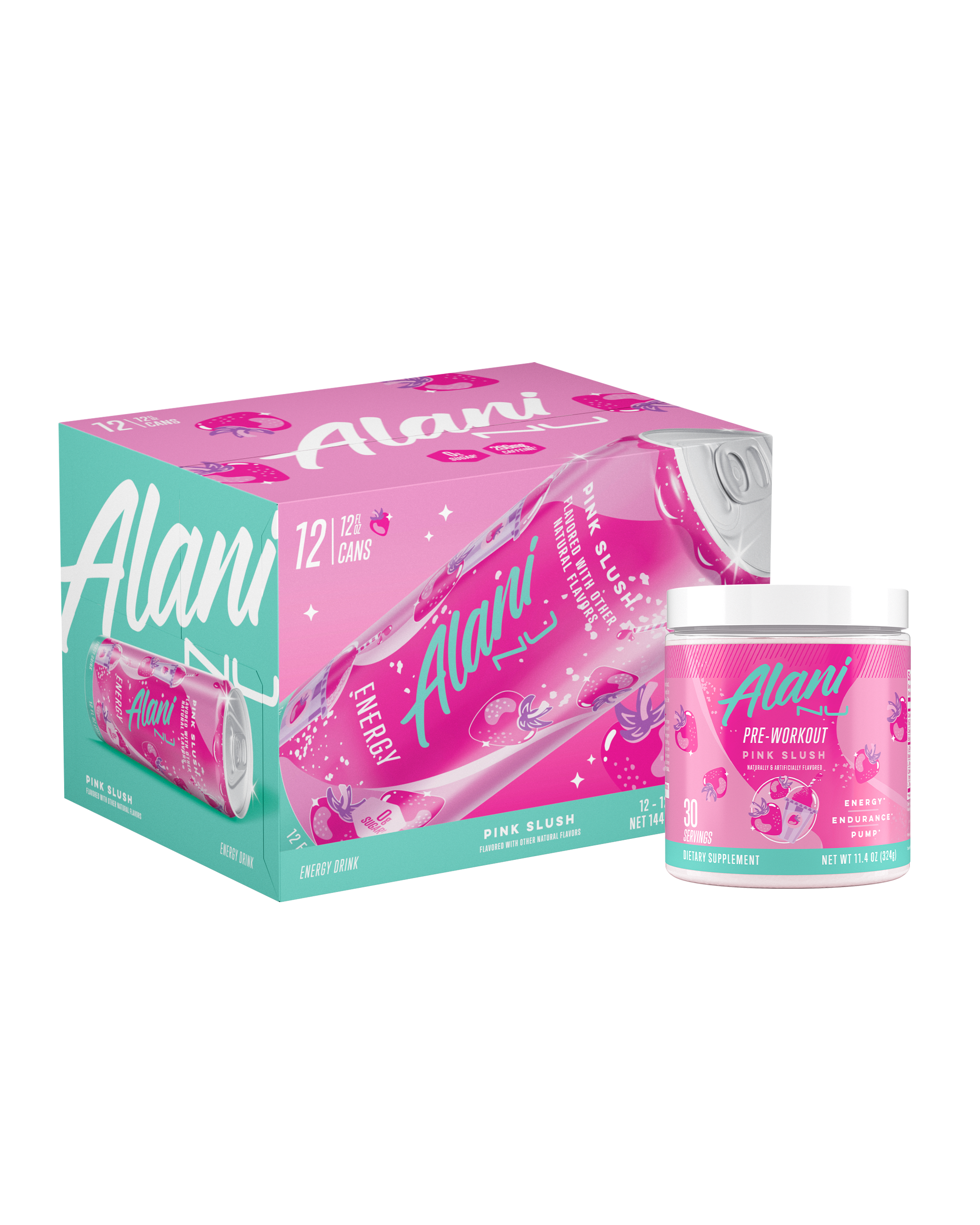 Alani Nu Featured energy drink & pre-workout - pink slush