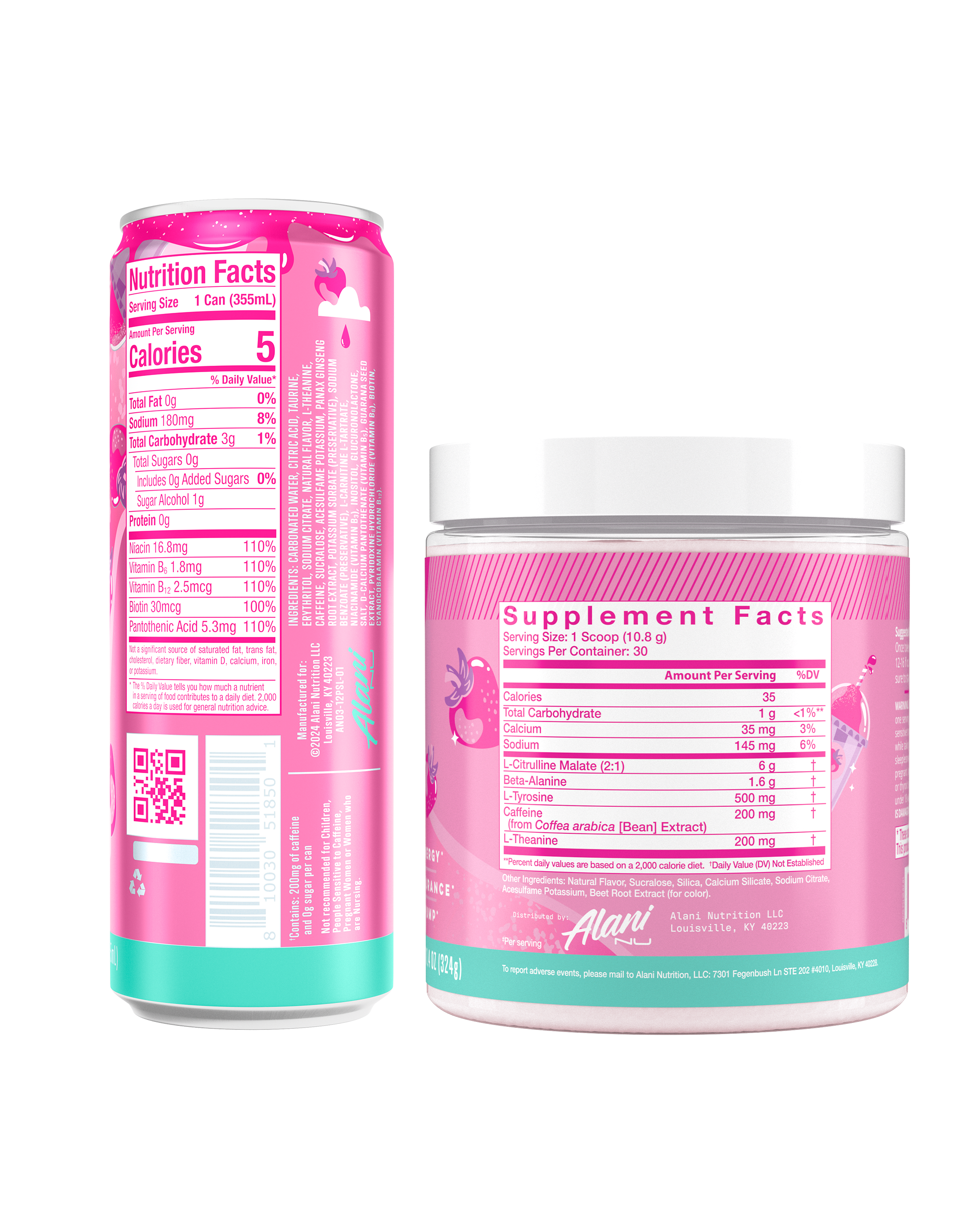 Alani Nu Featured energy drink & pre-workout - pink slush - Image 3