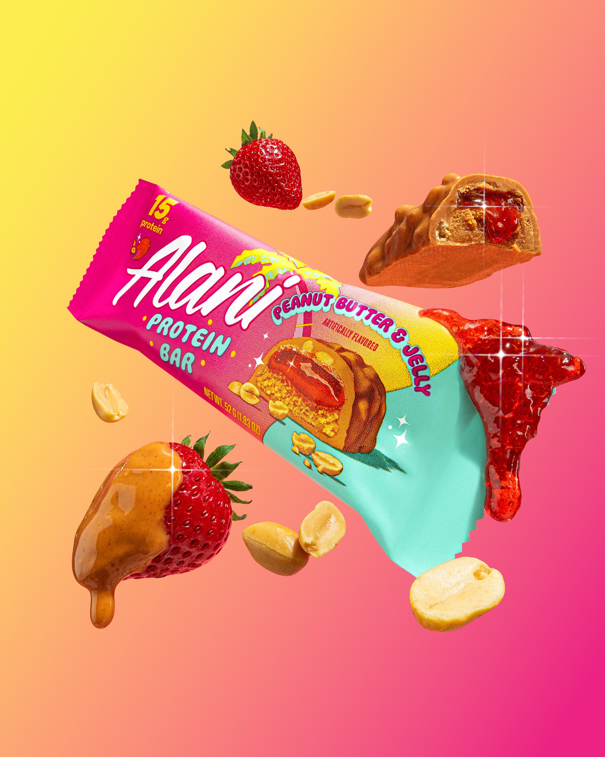 Alani Nu Featured protein bar - peanut butter & jelly - Image 5