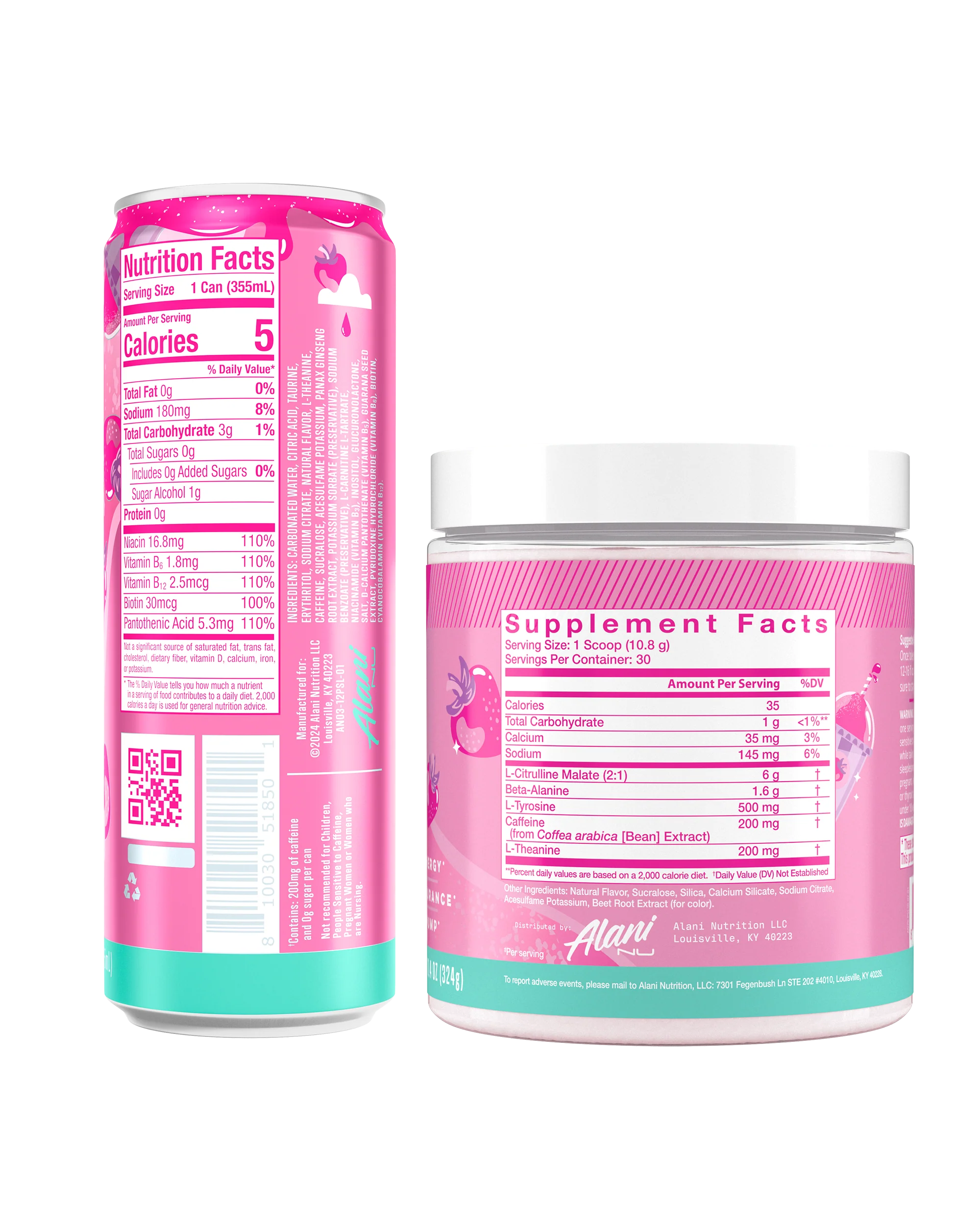 Alani Nu Featured Energy Drink & Pre-Workout - Pink Slush - Image 5