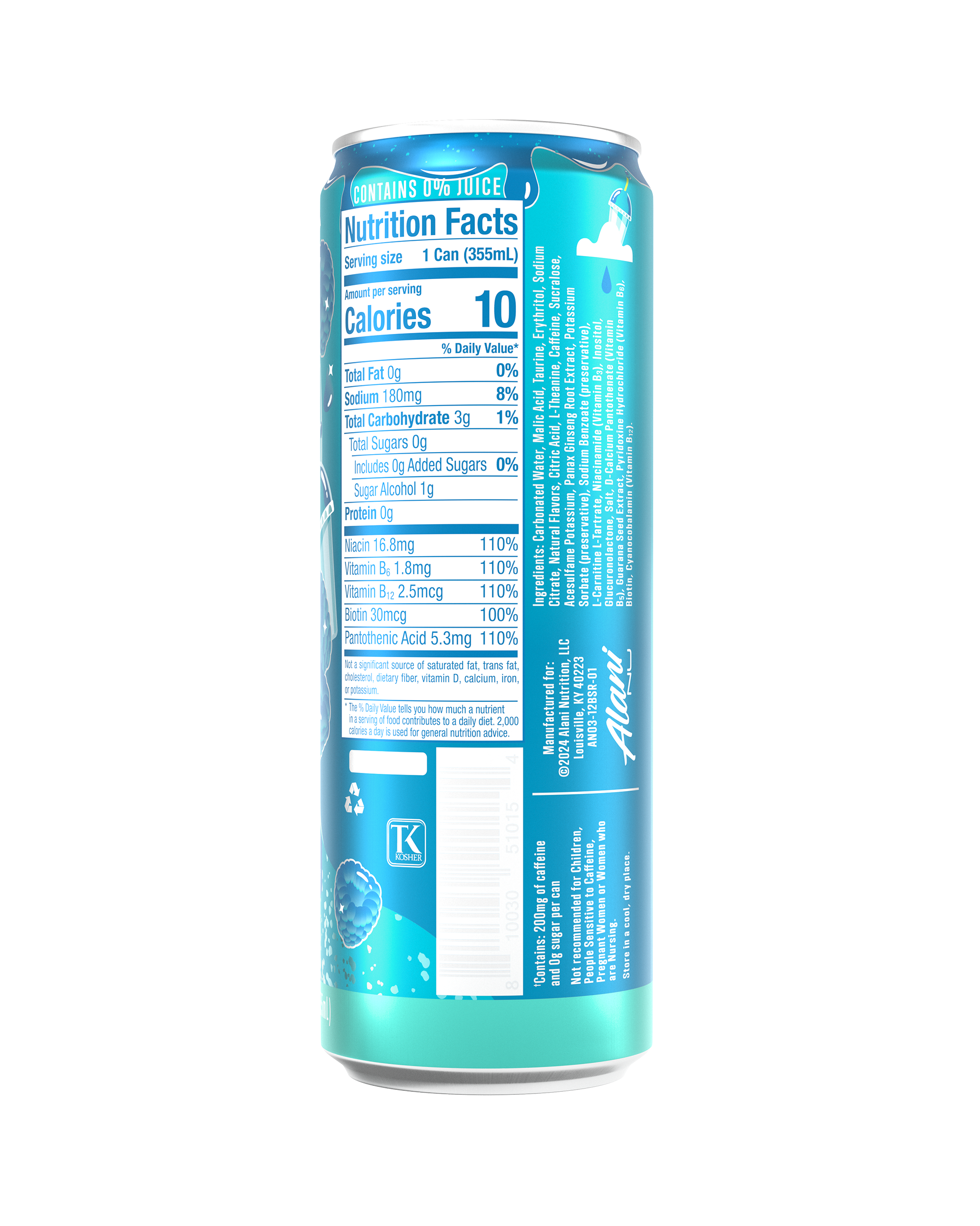 Alani Nu Featured energy drink - blue slush - Image 3